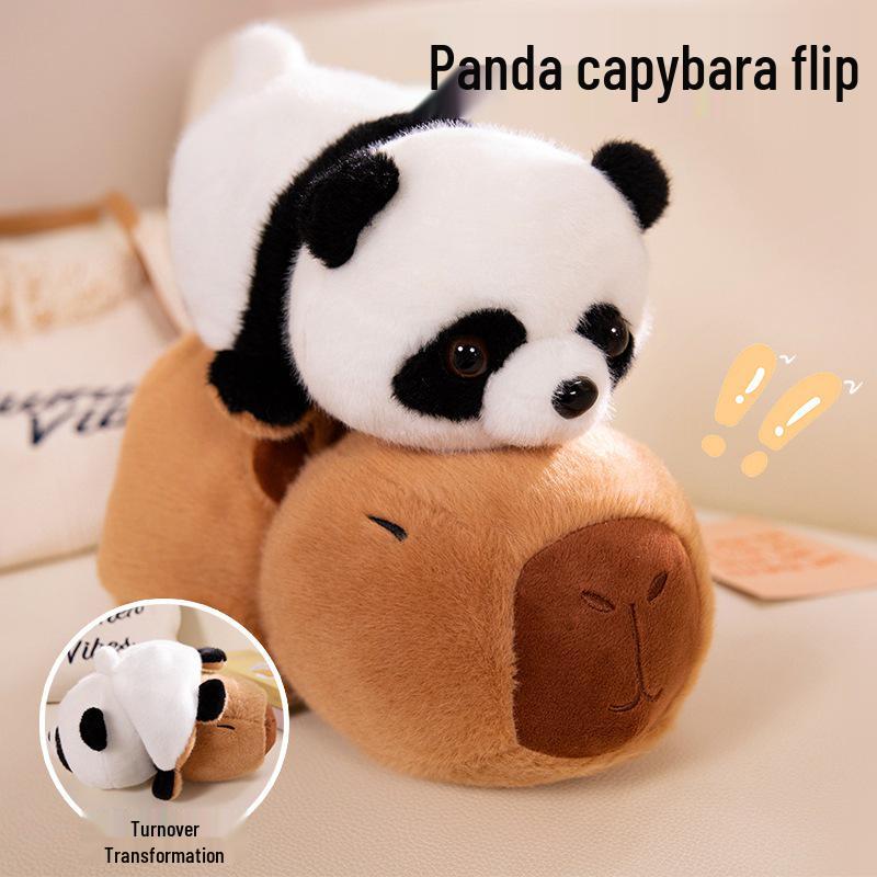 Funny Panda to Capybara Plush Transforming Doll - Soothing Sleep Toy & Birthday Gift