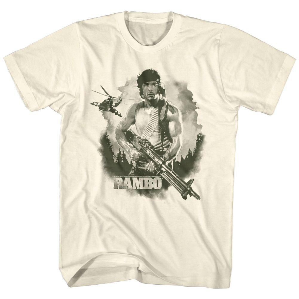 Rambo Watercolor Movie Shirt S