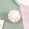 Plush Cat Toy Ball with Built-in Bell Soft Macaron Balls Bite-Resistant Cat Chew Toys for Indoor Cats and Kittens