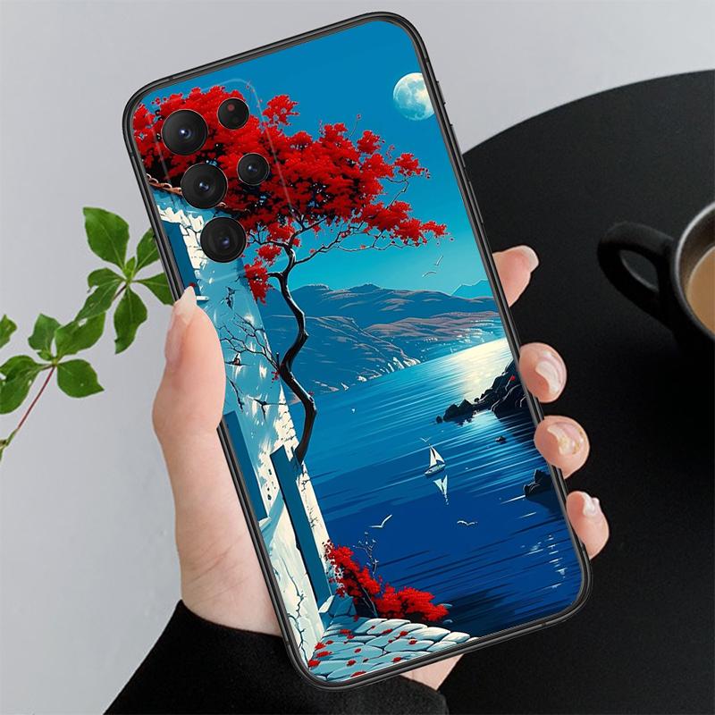 

Phone Case For Samsung A55 A16 A56 A36 A35 A15 A53 A54 A33 A34 A25 A05S A52 A52S A14 A26 A71 Greece Turkey Italy Scenery A14