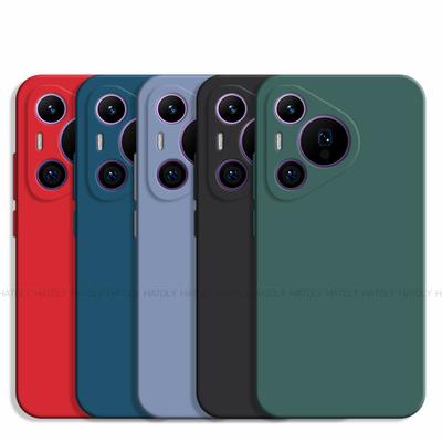 For Huawei Pura 70 Pro Case Huawei Pura 70 Pro Cover Original TPU Shockproof Liquid Silicone Phone Cover For Huawei Pura 70 Pro