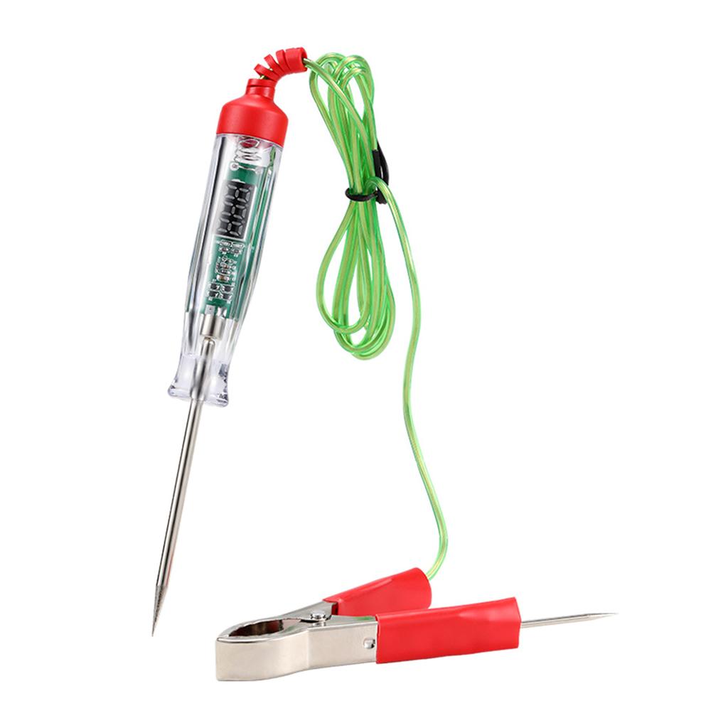 For Truck Electric Circuit Tester Automobile Test Long Probe Pen Light Bulb Voltage Tester Power Probe Diagnosis Scanner