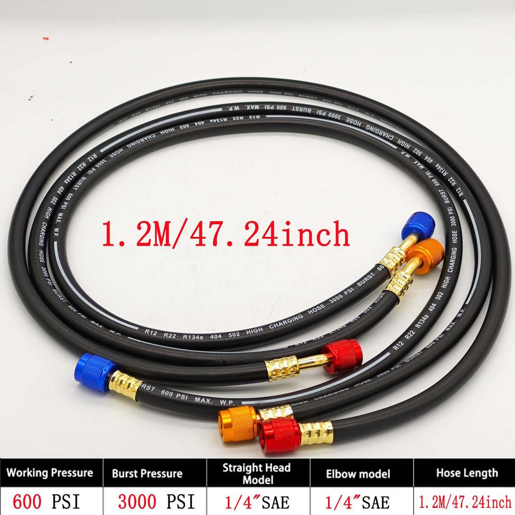 r134a R410A AC Refrigerant Charging Hoses HVAC Air conditioning tool car silicone hose pipe Air Condition System Maintenance