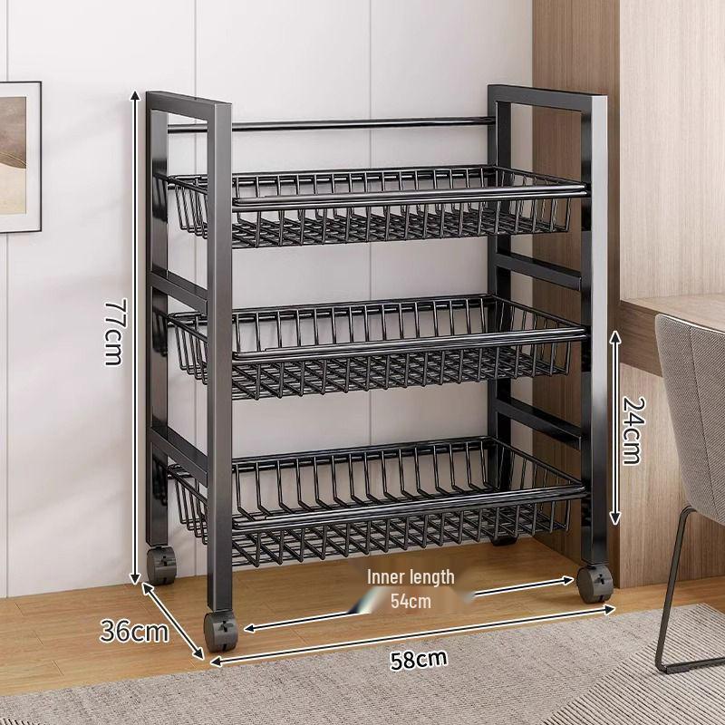 Multi-Layer Kitchen Microwave and Vegetable Storage Rack