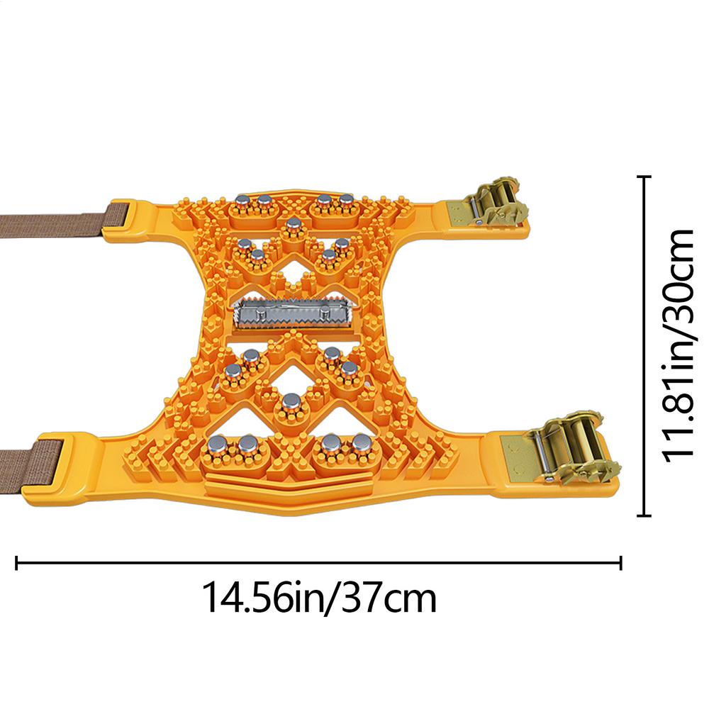 Car Snow Chains Anti Snow Auto Tire Chains Heavy Duty Traction Tire Chains Traction Mud Chains For Emergency Snow ICE Mud