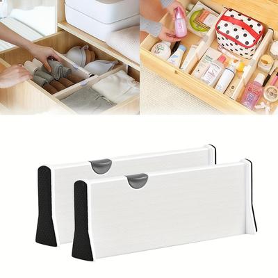 2pcs Drawer Dividers, Expandable Dividers for Easy Storage and Organization Ideal for Kitchen Utensils and Bedroom Clothing, Closet Organizer Storage