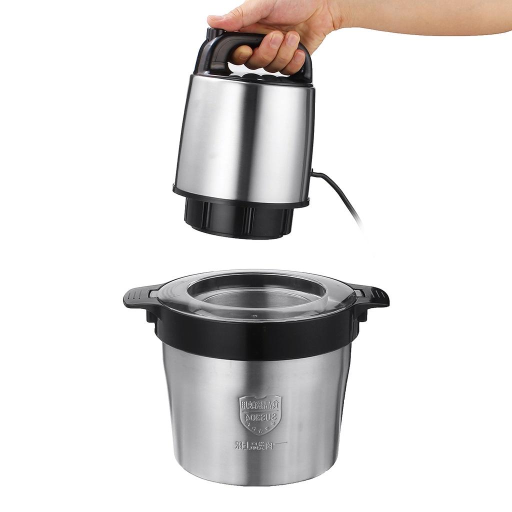 1800W 6L Chopper 2Speed 4Blades Auto Food Mixer blender Kitchen Cooking Stainless Steel Electric Mincer Meat Grinders