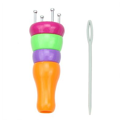 Filato di plastica Lana Magliaio Bambola per maglieria Bambola fai da te Corda intrecciata Telaio per artigianato