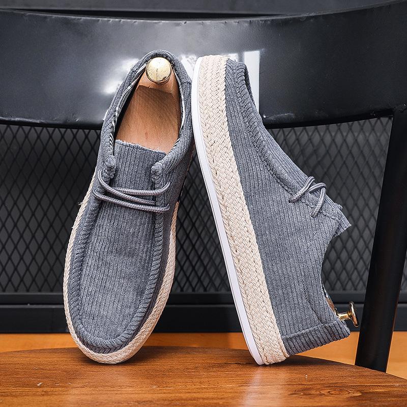 Mocassini pigri traspiranti estivi Scarpe casual Staffa per un piede Calzature da uomo Scarpe da vela