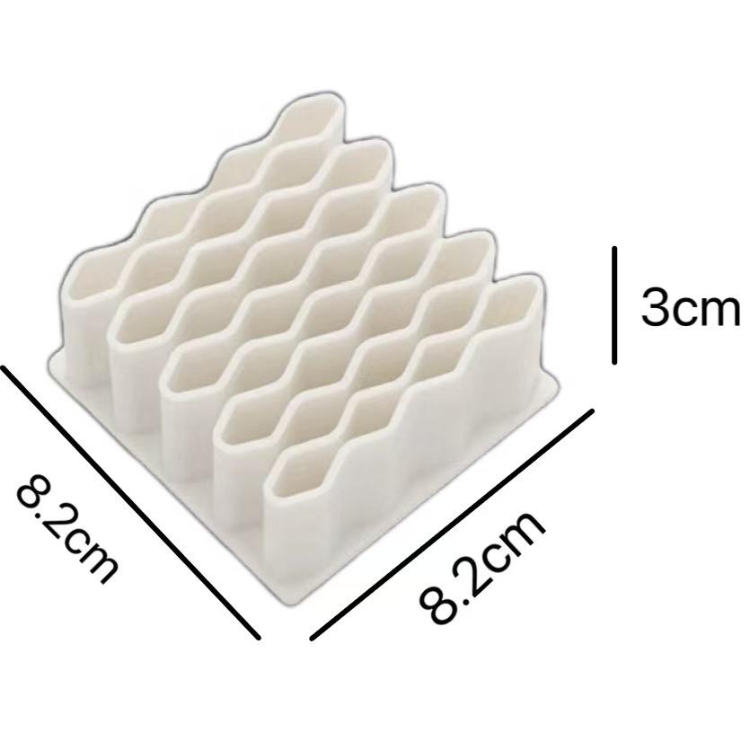 

Ointment & Cream Organizer: Wavy Tube Rack for Home Medicine Storage