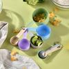 Coloful Stainless Steel Measuring Cup and Spoon Set with Handle Accurate Scale Kitchen Tools for Baking Cooking Ingredients