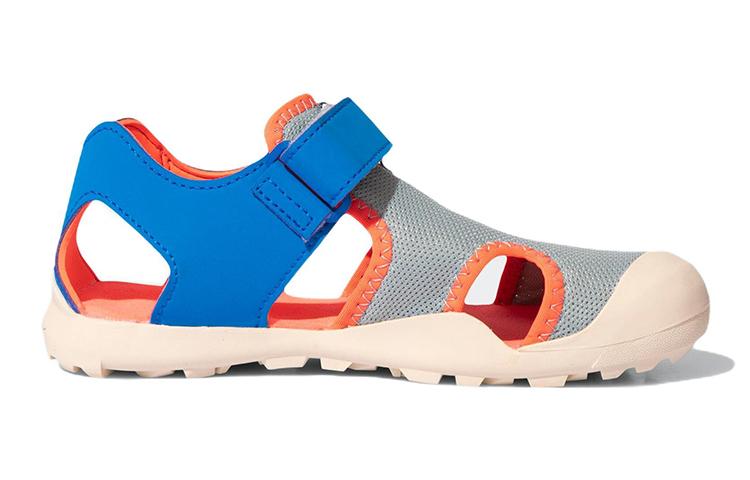 Adidas Captain Toey K Comfortable And Breathable Children's Sandals Gray Blue Kids' GY5088