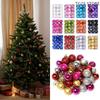 24Pcs Christmas Tree Hanging Pendant Christmas Ball Ornaments Xmas Tree Balls Festive Party Supplies Christmas Decor