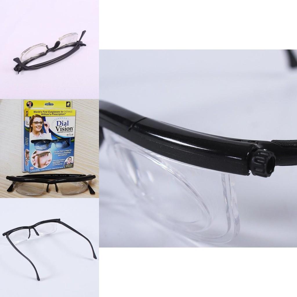 Flexible Frame Dial Vision Adjustable Lens Glasses For Distance And Reading
