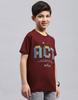Monte Carlo Boy Regular Fit Maroon Tshirt