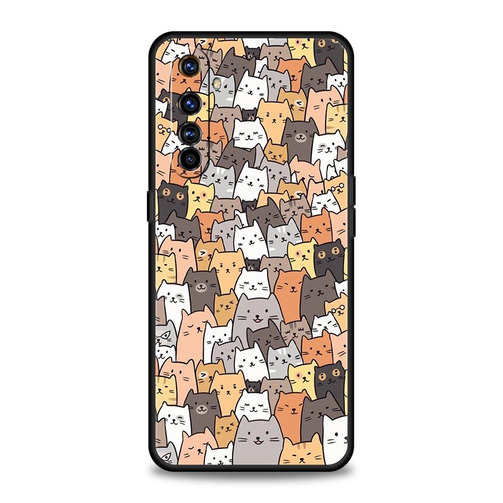 

Для Realme 10 9 8 5G 7 6 GT2 Pro Plus 9i 8i C21 C11 C25 C35 чехол для телефона с изображением мультяшных котов для Realme GT Neo 2 3 3T Realme C21