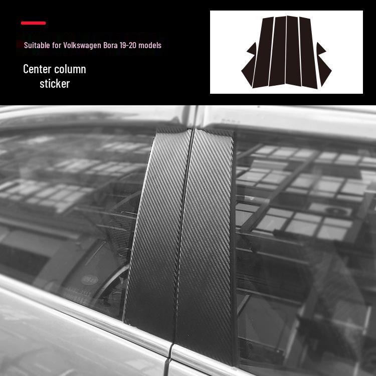 Carbon Fiber Center Console Door Anti-Scratch Sticker for Bora Viloran (2016-2021)