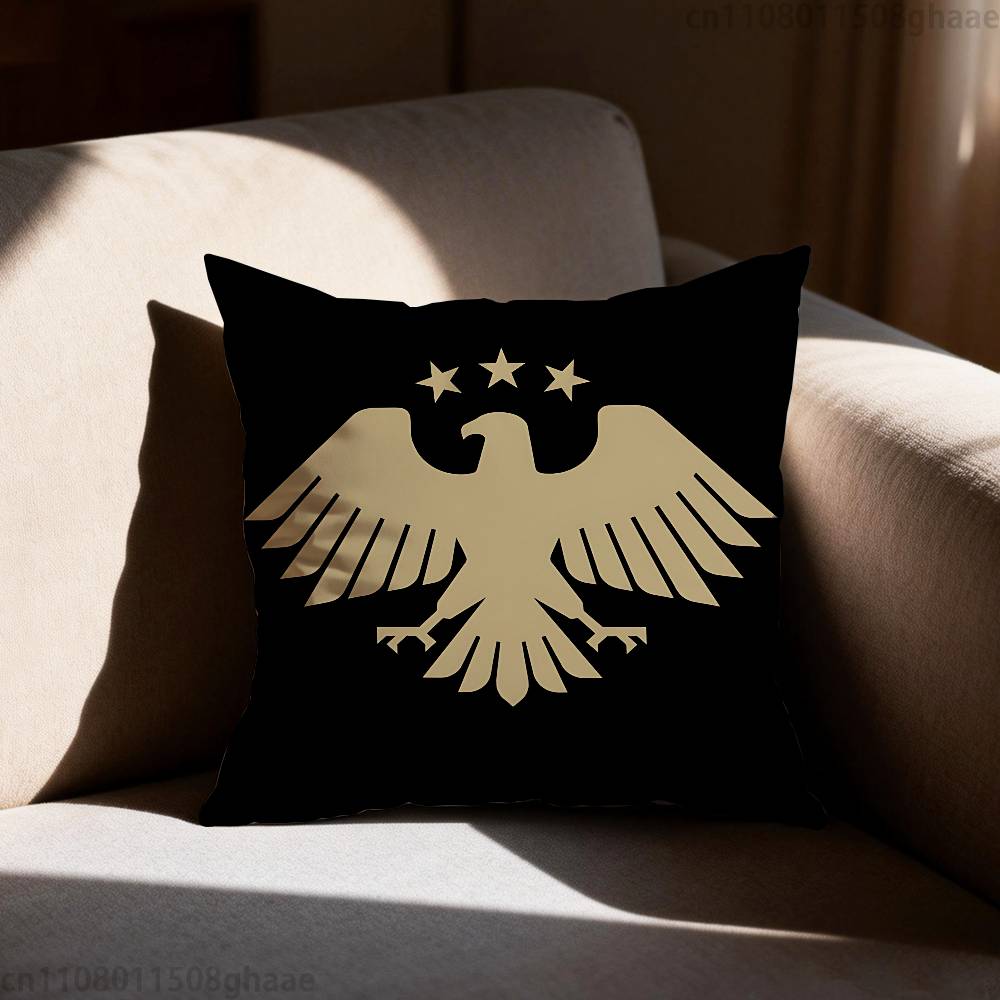 Eagle Syrian New 2026 Logo Flag  Pillow Case Sofa Living Room Bedroom Headboard Backrest Cushion Square Cushion Nap Time