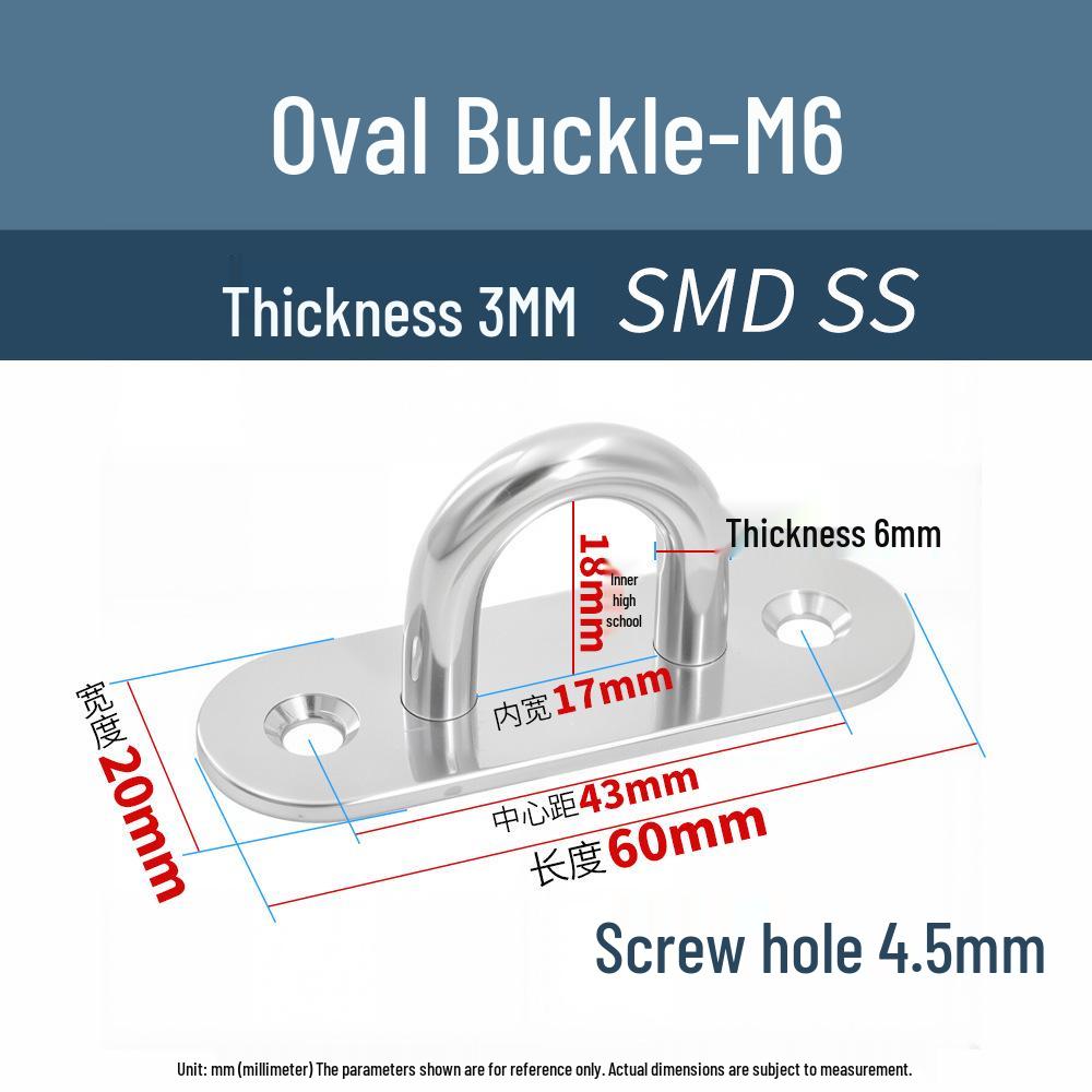 304 Stainless Steel U-Shaped Ceiling Fan Hook/Sandbag Hook/Lamp Hook/Yacht Hook/Lifting Hook with Hanging Ring