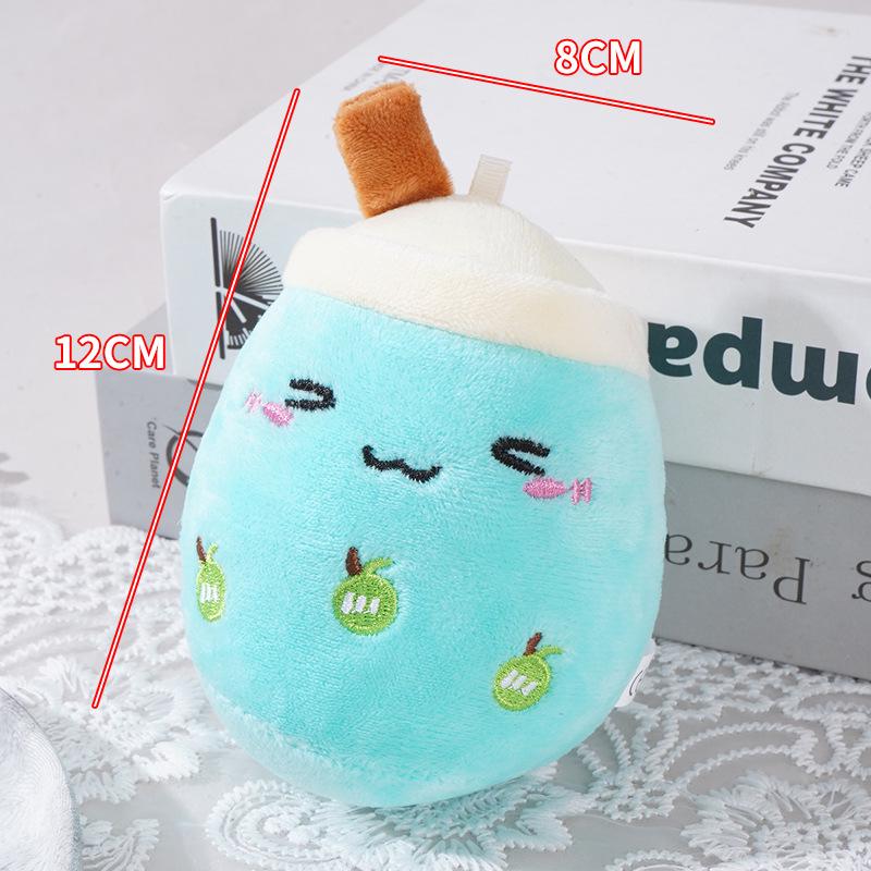 Fruit Bubble Tea Plush Keychain Doll Gift