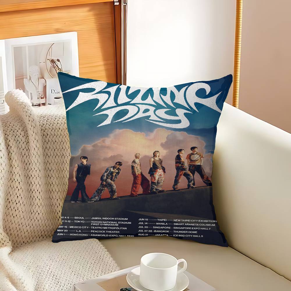 Kpop Band R-RiizeS Cushion Cover Pillow Cover Decor Pillowcase Printed Cushion Case For Couch