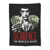 Scarface Tony Movie Blankets Soft Warm Flannel Throw Blanket Bedspread for Bed Living Room Picnic Travel Home Sofa