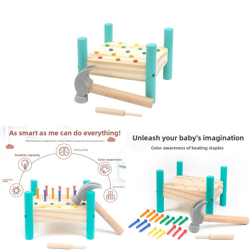 Electric Wooden Non Push And Hit Table For Toddler Brain Development Gift Fun