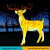 Luminous Fiberglass Sika Deer Sculpture for Garden Lawn Decoration