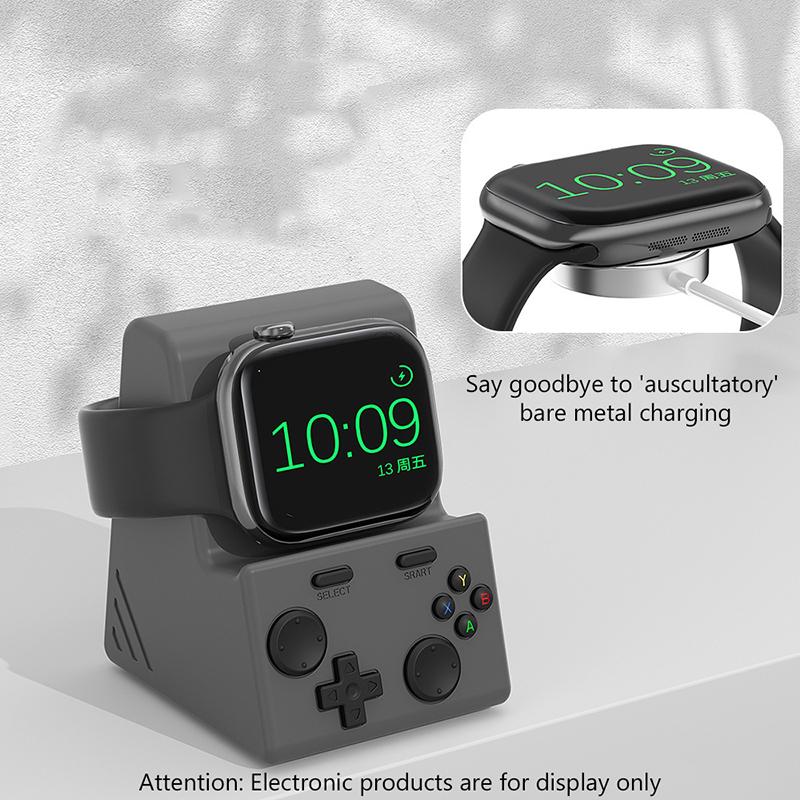 Ladegerätständer Silikon-Dock Ladestation Dockhalter Platzsparender Ladeständer Für Apple Watch Serie 10 46mm 49mm