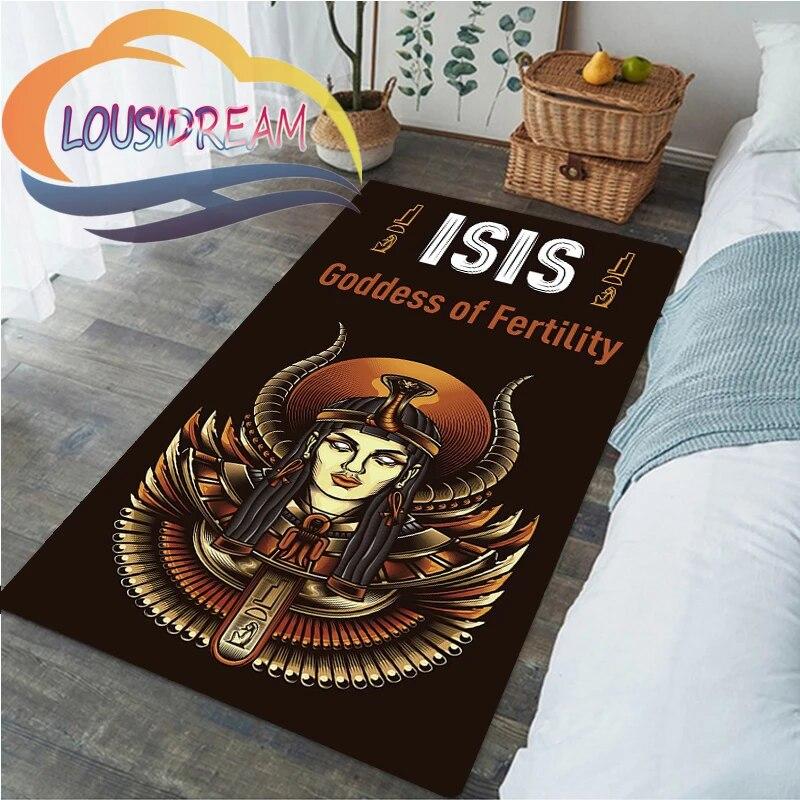 Horus Zeul egiptean antic Ochiul Egiptului Faraonul Anubis fata. Sufragerie moale Covor Acasă Covoraș copii
