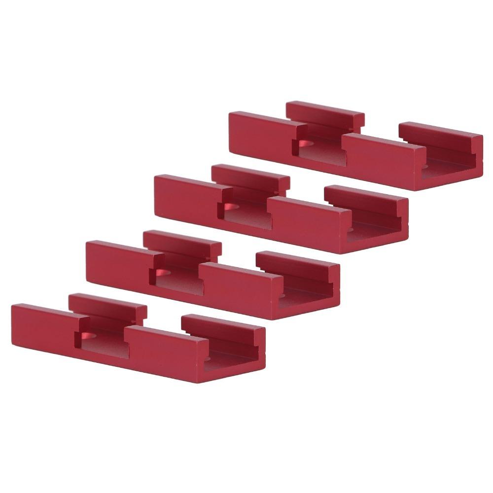 4pcs Aluminum Alloy Woodworking Cross Track Connector Aluminum Alloy Track Connector  Woodworking