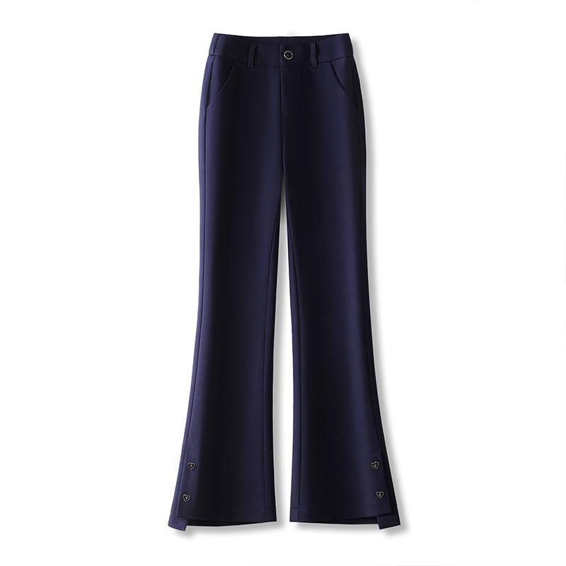 Women's High-Waist Slimming Micro-Flare Pants - 2025 Spring Collection: Versatile Slim-Fit Long Trousers
