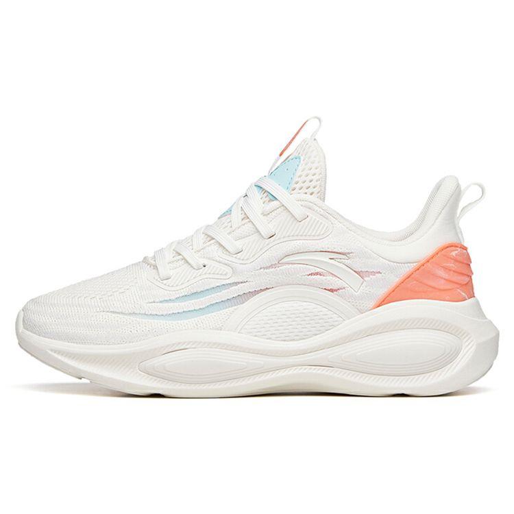

Anta Training Series Fabric Low-Top Training Shoes Women sneaker White Orange Blue 122137722-1