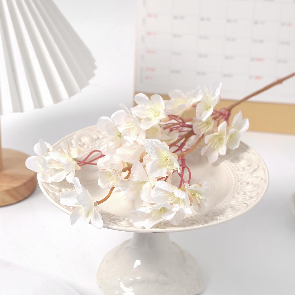 1Pcs Peach Artificial Flowers Bouquet 39CM Fake Flowers for Home Decor Wedding Decoration Garland Table Vase Flower Arrangement