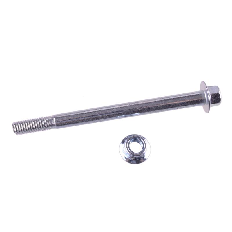 2Pcs Engine Mount Bolt Set 105mm 110mm For Pit Dirt Bike Motor Motorcycle Metric Hex Head Flange Silver