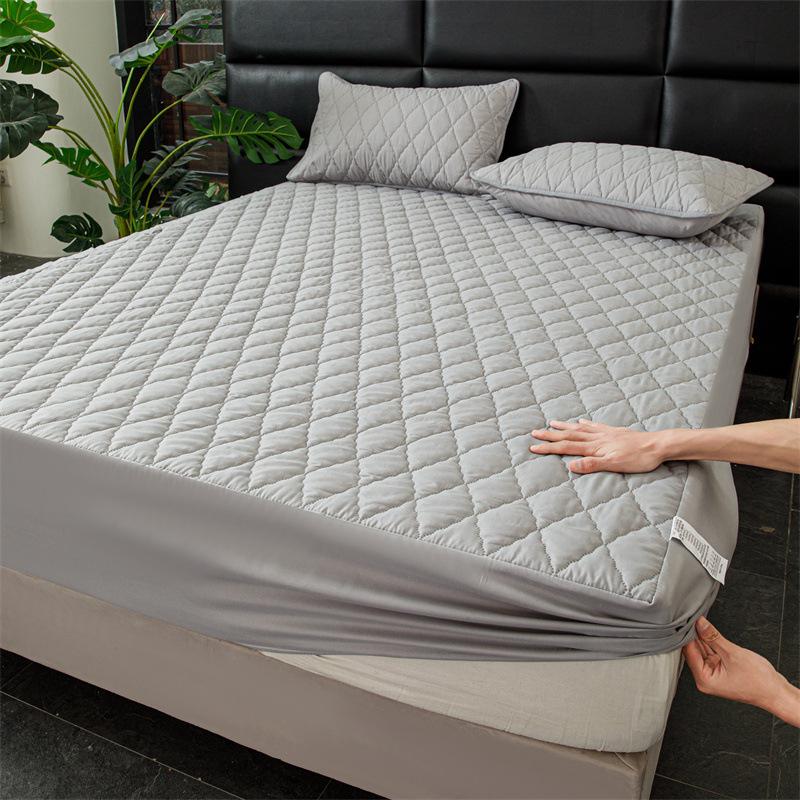 Waterproof Quilted Mattress and Pillowcase Set - 3-Piece Nantong Home Textile