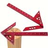 1pc Aluminum Alloy Center Finder Line Gauge 45/ 90 Degree Marking Ruler Woodworking Square Center Scribe Ruler Measuring Tools
