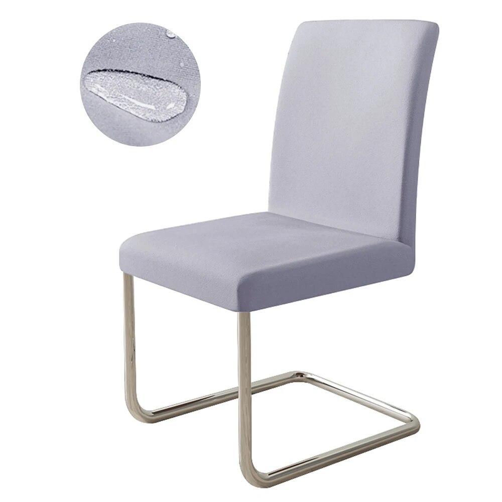 Elastic Waterproof Chair Cover Plain Spandex Dining Room Seat Cover Chair Protector for Restaurant Kitchen Banquet Seat Case