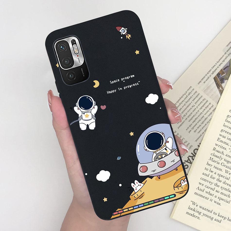 For Xiaomi Redmi Note 10 10T 11 SE 5G Case Pilot Cartoon Pattern Soft Silicone Back Cover For Xiaomi Poco M3 Pro 5G New Bumper