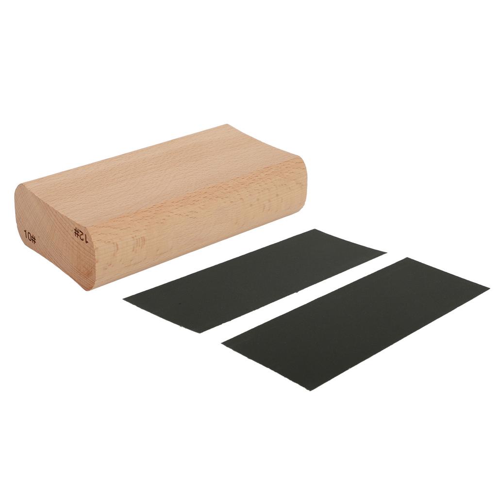 Wood Radius Sanding Block Luthier Tool for Guitar Fretboard Fingerboard Fret Leveling 10 and 12