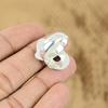 Natural Smokey Quartz Gemstone Solitaire Adjustable Ring 925 Silver For Girls