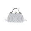 Women's Chain Shoulder Bag – Pearl Evening Clutch, Fashion Crossbody Purse, Elegant Handbag for Party, Wedding, Prom