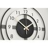 Moderne Metall- & Holzwanduhr für Wohnzimmer Schlafzimmer Büro Küche Stilvolle Wanduhr für Zuhause und Flur Designer Große Größe Modern (40 CM)