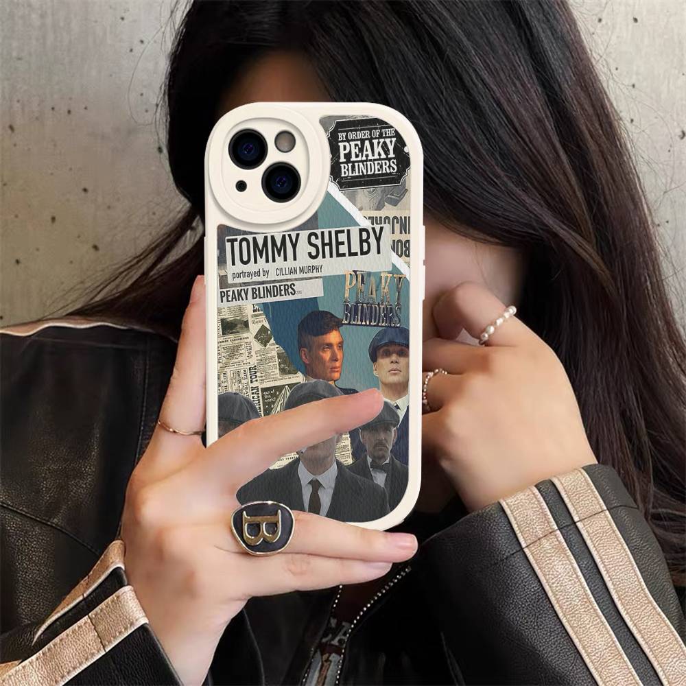 Movie P-Peaky B-Blinders TV Phone Case For IPhone 16 15 14 13 12 11 Pro Max Plus Soft Leather Cover