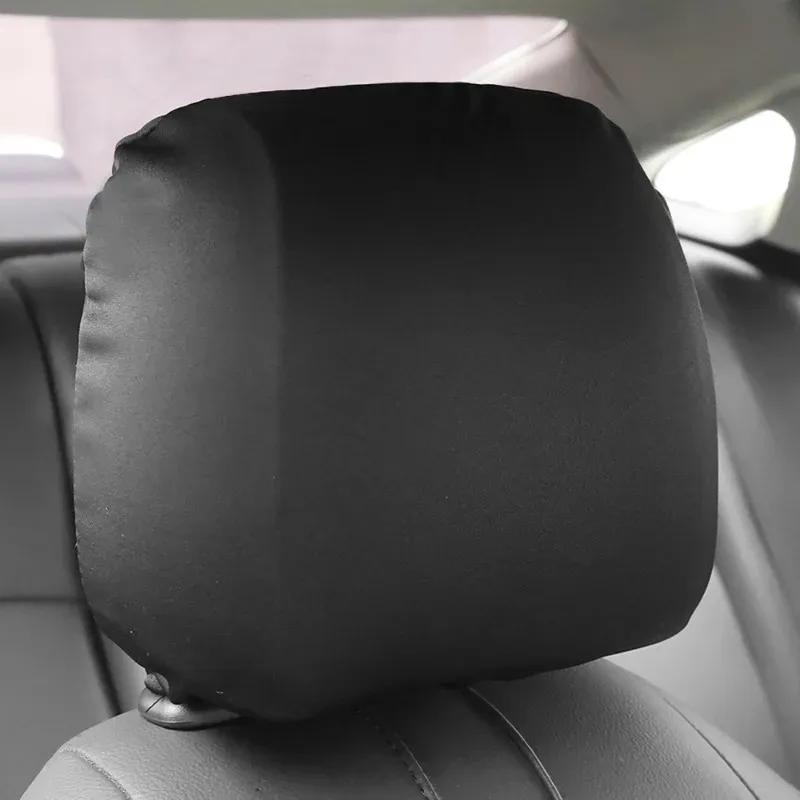 Autositz Kopfstützenbezug Universeller Kissenbezug Schmutzabweisender Elastischer Schutzbezug Staubdichte Elastische Nackenkissenbezüge
