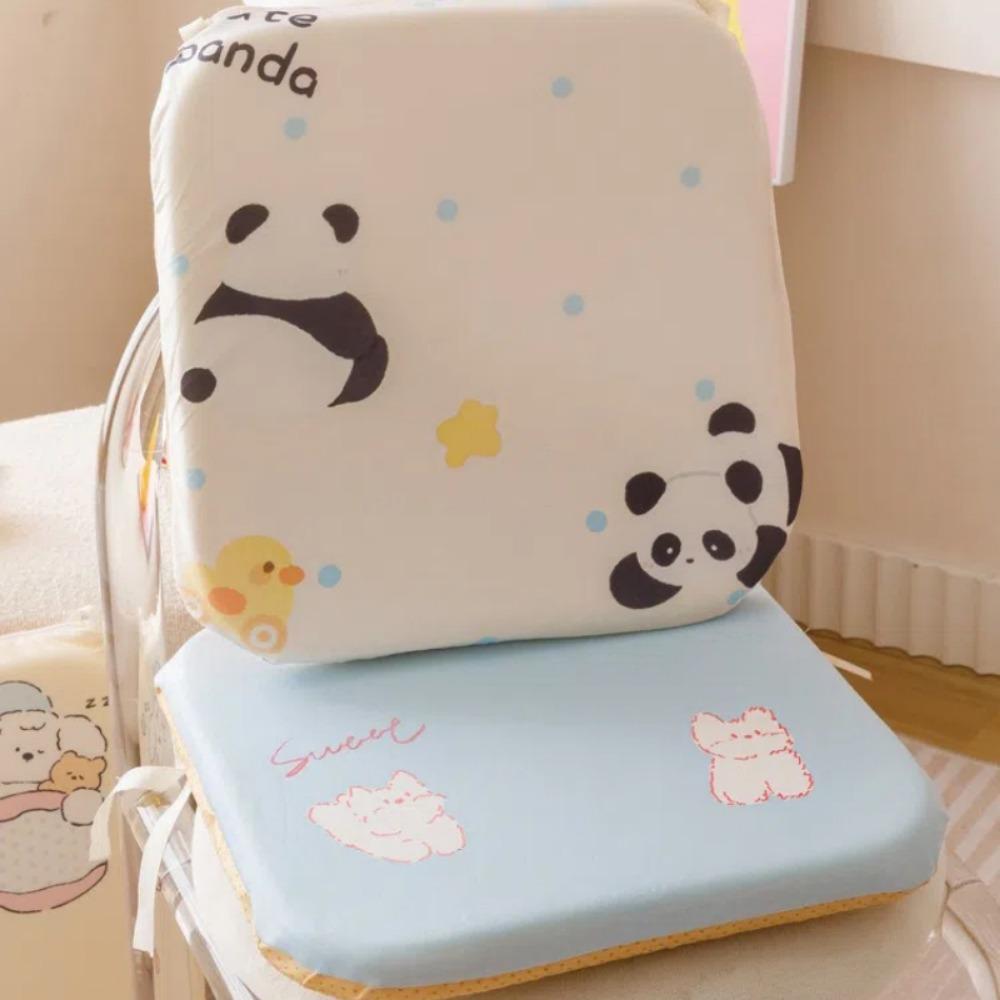 Summer 4cm Thick Memory Foam Cushion Anti-slip Ultra Soft Chair Cushion Removable Washable Seat Cushion for Home Office