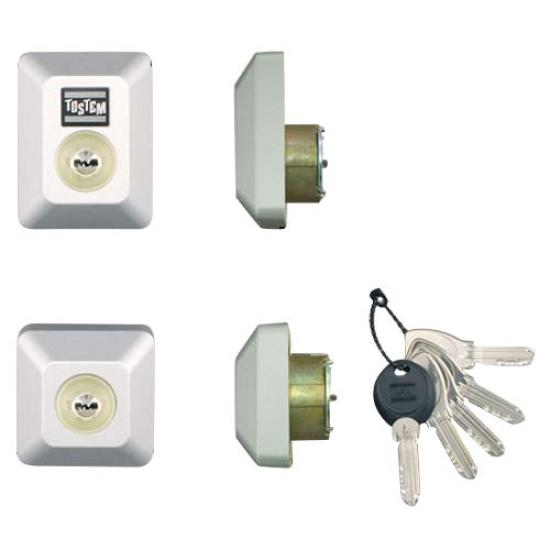 

LIXIL TOSTEM Door Lock Set DN D5GZ3002 (MIWA Cylinder), Rectangular, Gray, серый