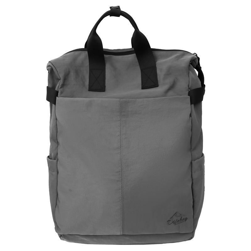 Solid Color Backpack Men's Large Capacity Backpack Women's Computer Bag Student Schoolbag