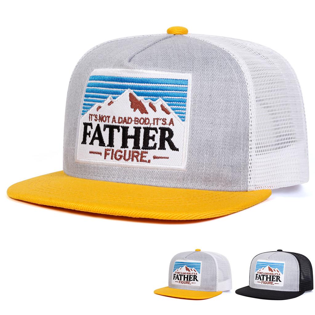 Unisex It's A FATHER Embroidery Hip-hop Net Hats Spring Summer Outdoor Adjustable Casual Baseball Cap Trucker Caps Sunscreen Hat