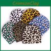 Leopard Print Acrylic Beanie With Oversized Shape Trendsetting Decoration Looks
